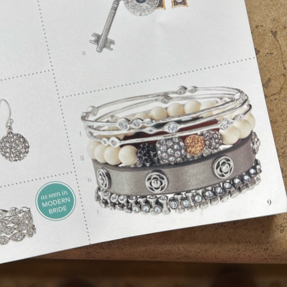 Stella & Dot Vintage Twist Bracelet, silver - Picture 3 of 3